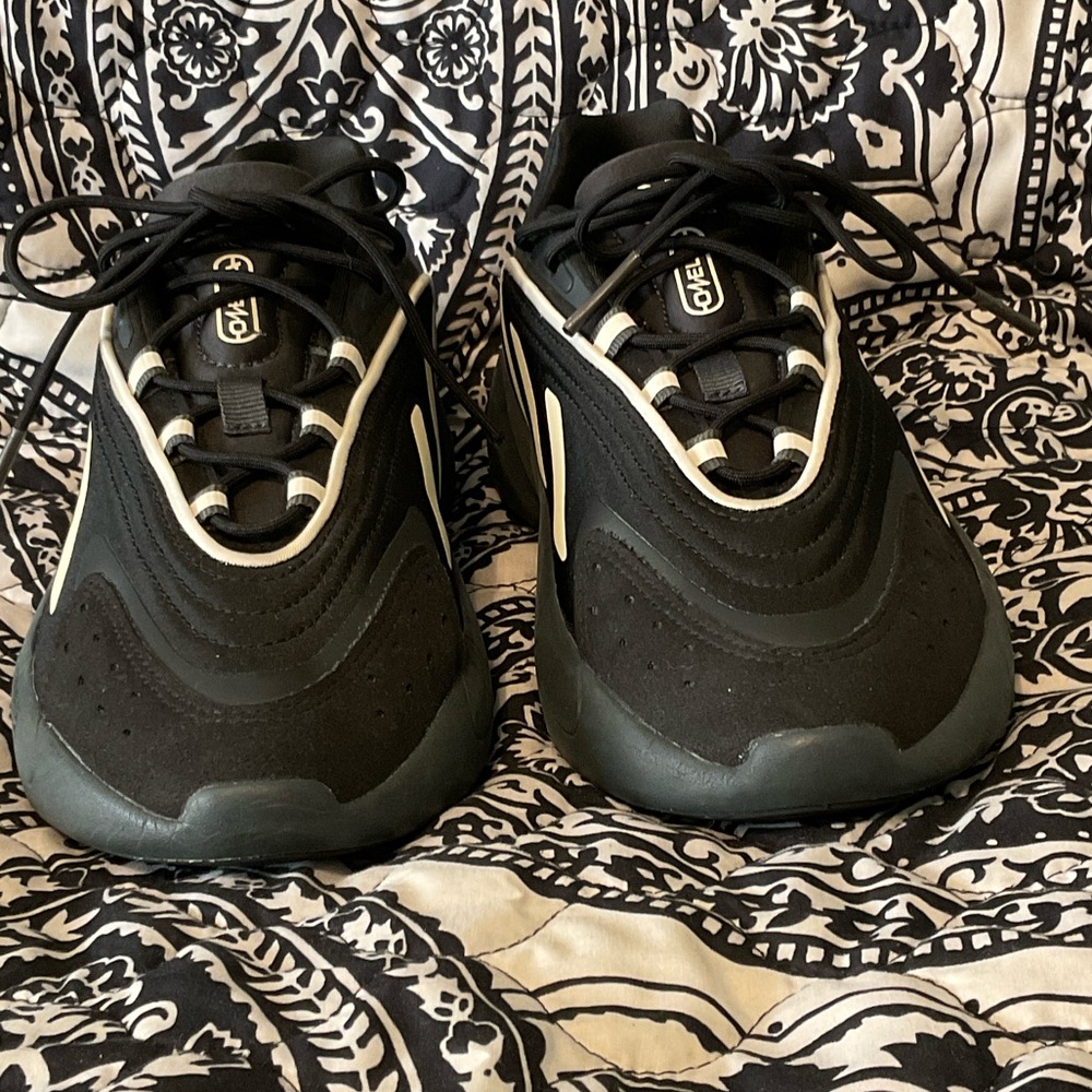 adidas Black and Cream Kids Sneakers